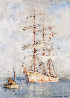 The White Ship, 1915 | Tuke | Painting Reproduction