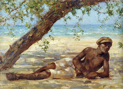 Samuel under a Tree, Jamaica, n.d. | Tuke | Gemälde Reproduktion