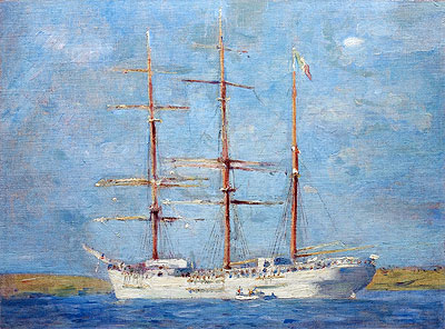 White Barque, 1896 | Tuke | Painting Reproduction
