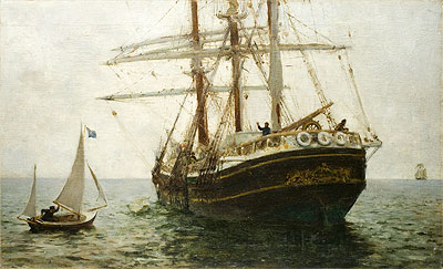 The Missionary Boat, 1894 | Tuke | Gemälde Reproduktion