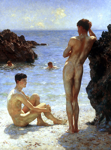 Lovers of the Sun, 1923 | Tuke | Gemälde Reproduktion