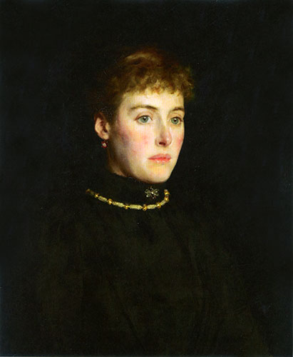 Alice Mary Clifford, Lady Hamilton-Dalrymple, 1891 | Tuke | Gemälde Reproduktion