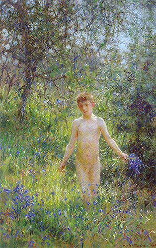 Bluebells, 1907 | Tuke | Painting Reproduction