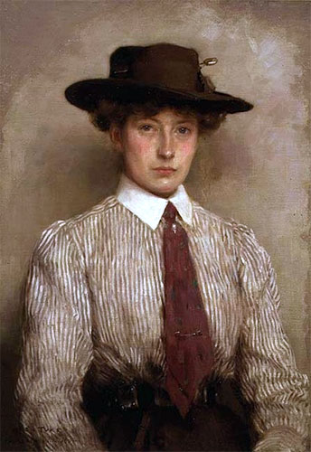 Portrait of Ida Hamilton | Tuke | Painting Reproduction