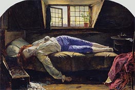 The Death of Chatterton, 1856 by Henry Wallis | Painting Reproduction
