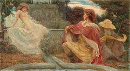 Der Geist des Brunnens, 1893 von Herbert James Draper | Gemälde-Reproduktion
