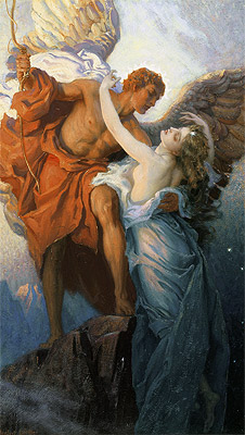 Day and the Dawnstar, c.1906 by Herbert James Draper | Painting Reproduction