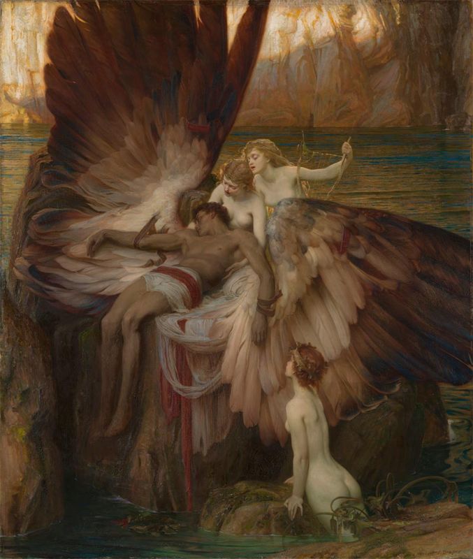 The Lament for Icarus, 1898 by Herbert James Draper | Painting Reproduction
