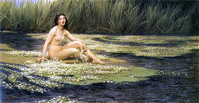 Die Wasser-Nixe | Herbert James Draper | Gemälde Reproduktion