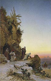 The Ambush near Giza, undated by Hermann David Salomon Corrodi | Painting Reproduction