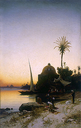 Praying to Mecca, n.d. | Hermann David Salomon Corrodi