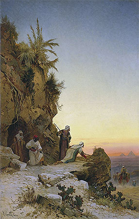 The Ambush near Giza, undated | Hermann David Salomon Corrodi | Gemälde Reproduktion