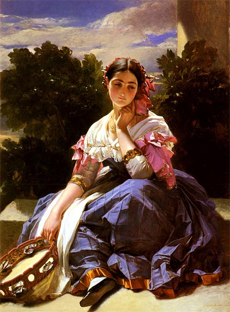 Young Girl From Ariccia, 1838 | Winterhalter | Painting Reproduction
