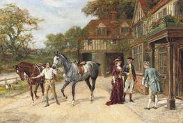 After the Morning Gallop, 1907 by Heywood Hardy | Painting Reproduction