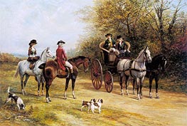 A Chat with His Lordship, undated by Heywood Hardy | Painting Reproduction