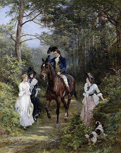 The Meeting in the Forest, 1903 | Heywood Hardy | Painting Reproduction