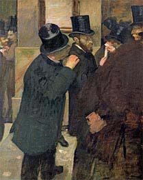 At the Stock Exchange, c.1878/79 by Degas | Painting Reproduction