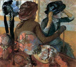At the Milliner's, 1882 von Degas | Gemälde-Reproduktion