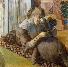 At the Milliner's, 1881 by Degas | Painting Reproduction