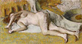 Nach dem Bad, 1885 von Degas | Gemälde-Reproduktion