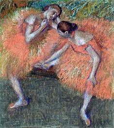 Two Dancers, c.1898 by Degas | Painting Reproduction