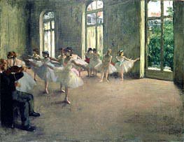The Rehearsal, c.1873/78 by Degas | Painting Reproduction