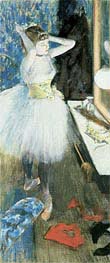 Dancer in Her Dressing Room, c.1879 by Degas | Painting Reproduction