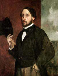 Self Portrait, c.1862 by Degas | Painting Reproduction