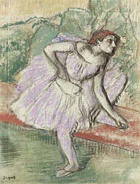 Violet Dancer, c.1895/98 by Degas | Painting Reproduction