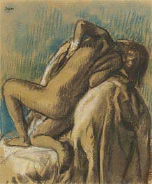 At Rest after the Bath, c.1895 by Degas | Painting Reproduction
