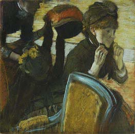 At the Milliner's, 1882 by Degas | Painting Reproduction