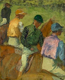 Four Jockeys | Edgar Degas | Painting Reproduction