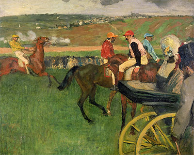 Amateur Jockeys on the Course, c.1876/87 | Degas | Painting Reproduction