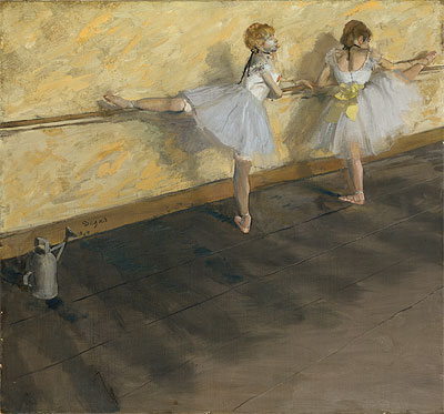 Tänzerinnen an der Stange | Edgar Degas | Gemälde Reproduktion