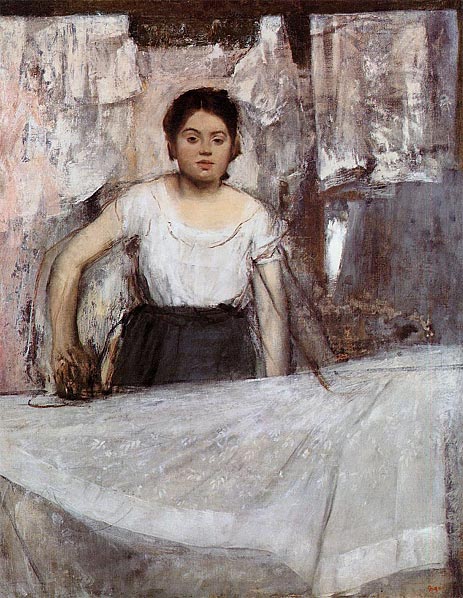 Woman Ironing (The Laundress), c.1869 | Degas | Painting Reproduction