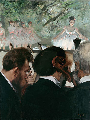 Musicians in the Orchestra, 1872 | Degas | Painting Reproduction