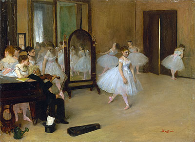 The Dancing Class, c.1870/71 | Degas | Gemälde Reproduktion