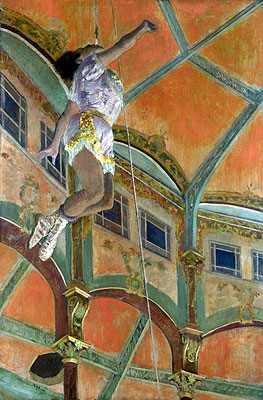 Miss La La at the Cirque Fernando, 1879 | Degas | Gemälde Reproduktion