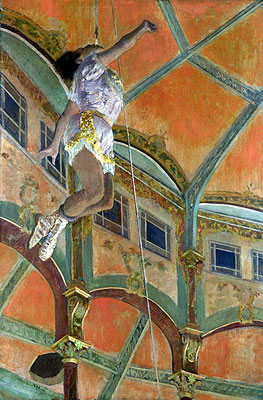 Miss La La im Zirkus Fernando, 1879 von Edgar Degas | Gemälde-Reproduktion