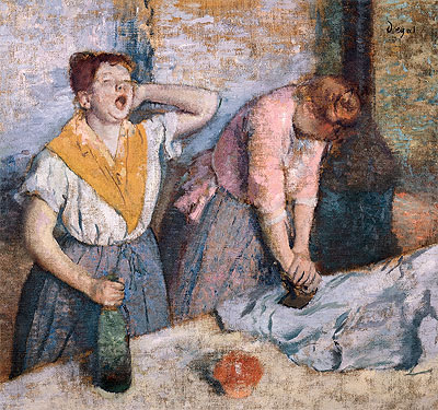 Laundry Girls Ironing, c.1884/86 | Degas | Painting Reproduction