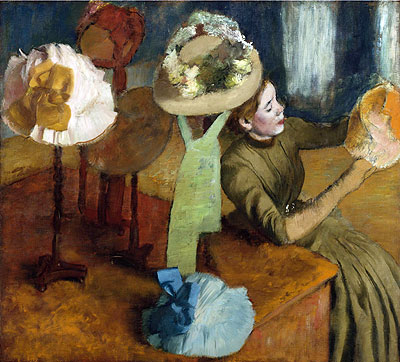 Im Hutladen | Edgar Degas | Gemälde Reproduktion