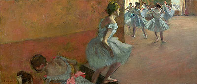 Dancers Ascending a Staircase, c.1886/90 | Degas | Painting Reproduction
