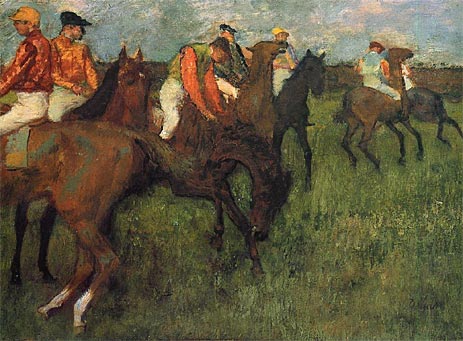 Jockeys, c.1895 | Degas | Painting Reproduction