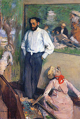 Porträt des Malers Henri Michel-Lévy, 1879 | Degas | Gemälde Reproduktion