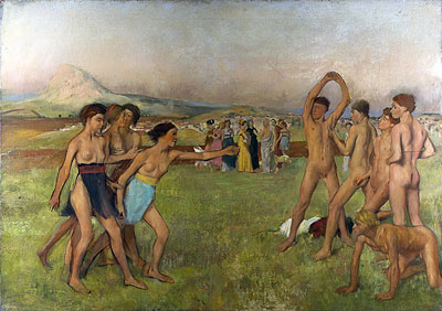 Junge Spartaner beim Sport, c.1860 | Edgar Degas