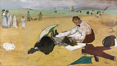 Beach Scene, c.1869/70 | Degas | Gemälde Reproduktion