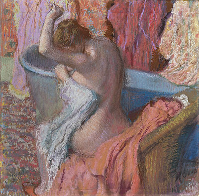 Wiping Bather, c.1895 | Degas | Painting Reproduction