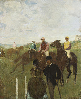 Jockeys at the Racecourse, undated | Degas | Painting Reproduction