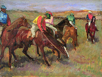 Before the Race, c.1882 | Degas | Gemälde Reproduktion