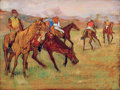 Before the Race, c.1882/84 | Degas | Gemälde Reproduktion